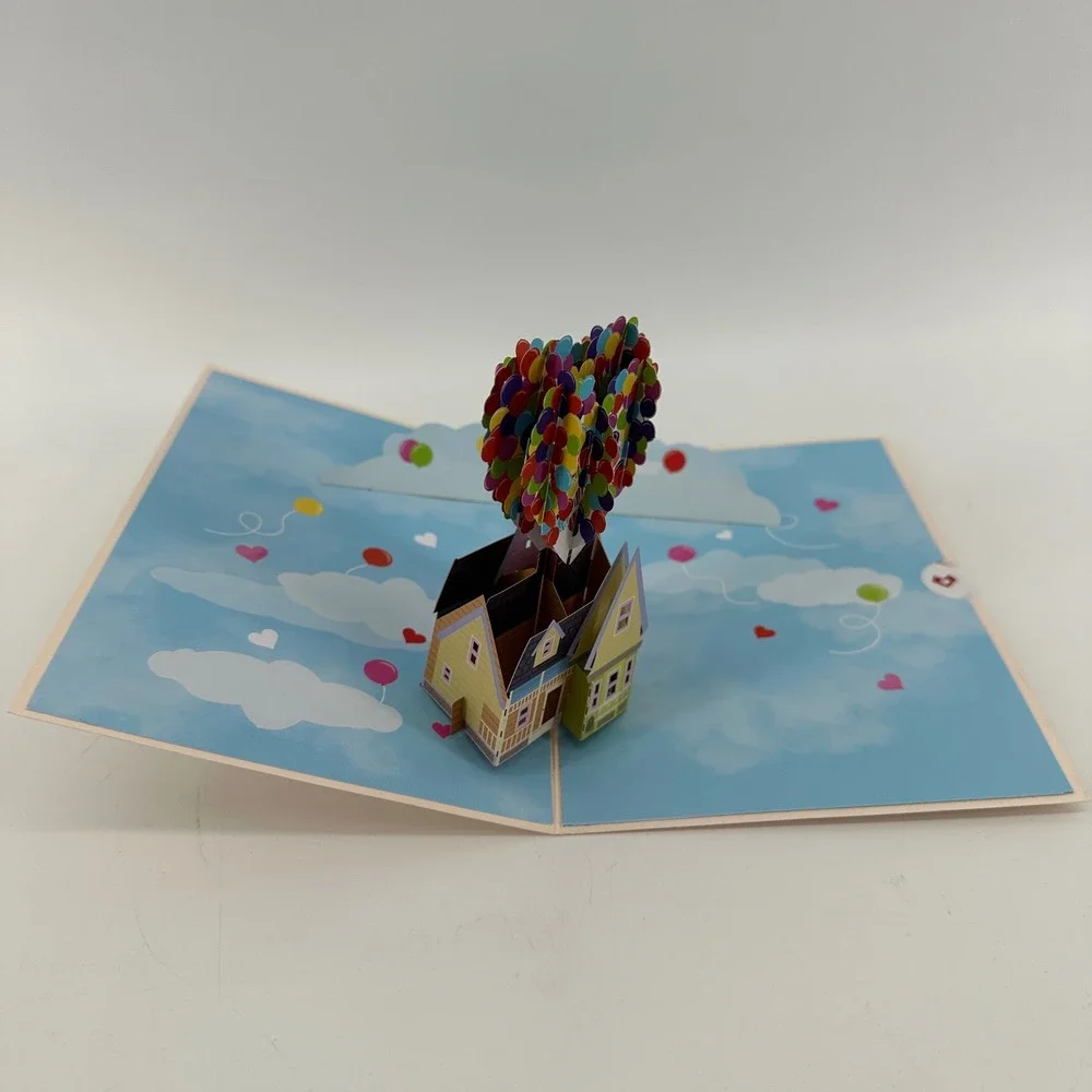 Lovepop Disney Pixar Up My Favorite Adventure Carl Ellie 3D Pop-Up Greeting Card